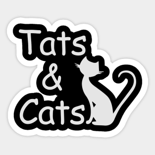 Tats and Cats Sticker